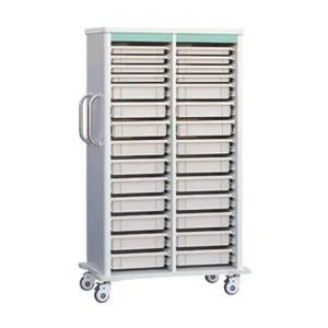Medical Equipment Sample Available Mobile Emergency ABS Medicine Trolley Plastic Hospital Cart