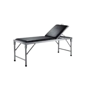 Medical Exam Table Stainless Steel Foldable Manual Hospital Examination Bed