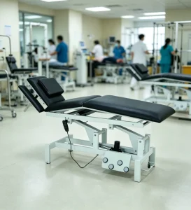 Medical Grade 2 Motor Electric Treatment Table with Dual Side Control Height Adjustable Chiropractic Couch