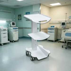 Medical Grade Mobile Dental Oral Scanner Trolley Height Adjustable Rolling Storage Cart for Global Dental Institutions