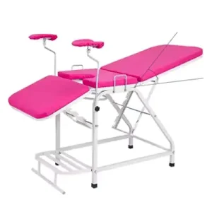 Medical Gynecology Examination Table Multi Angle Adjustable Delivery Bed in Metal for Hospitals