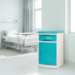 Medical Hospital Bedside Table Patient Drawer Cabinet ABS Beside Locker Multi Function CE ISO Certified 3 Year Warranty