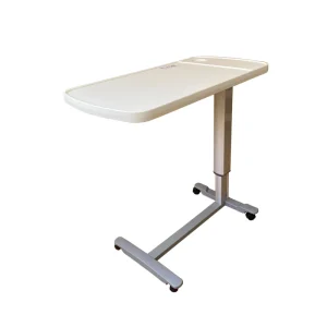 Medical Hospital Patient Bed Table Adjustable Mobile Over Bed Table with Wheels