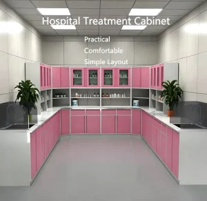Medical Hospital Work Bench Stainless Steel Laboratory Bench with Sink Cabinet Custom Size Lab Workbench