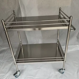Medical Hospital and Clinic Use 304 Stainless Steel Instrument Trolley
