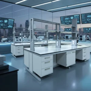 Medical Laboratory Cabinet With Biological Workbench and Lab Bench Working Table Laboratory Workbench