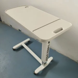 Medical Movable Dining Table Elderly Care Hospitals ABS Metal Materials Bedside Use Class I SY cz