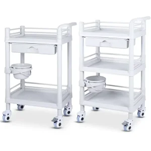 Medical Multifunctional Trolley Cart Abs Emergency Surgical Instrument Trolley for Hospital