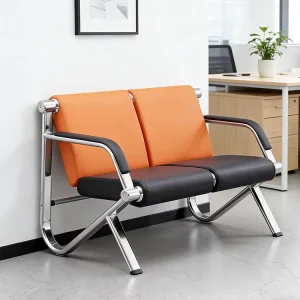 Medical Office Tandem Waiting Room Chairs Airport Shopping Mall Waiting Bench Chair 2 Seater