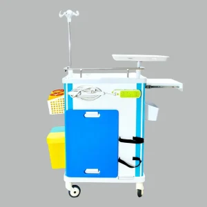 Medical Portable Hospital ABS Emergency Treatment Trolley Medical Cart Trolley for Hospital Medical Trolley Cart