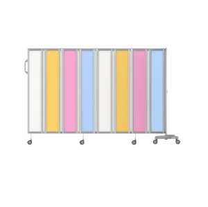 Medical Privacy Colorful 1/2/3/4/5/6 Folding Hospital Patient Screen Room Divider on Wheels for Hospital Ward