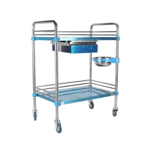 Medical Stainless Steel Drawer Trolley Hospital Furniture
