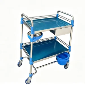 Medical Stainless Steel Instrument Trolley for Hospital