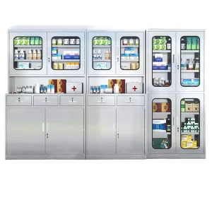 Medical Supply Cabinet Stainless Steel 304 Wall Mounted Storage for Hospital Room