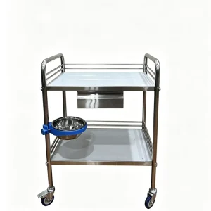 Medical Treatment Stainless Steel Trolley Cart Hospital Equipment Vehicle Furniture