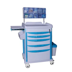 Medical Trolley Cart ABS Hospital Anesthesia Equipment Durable Metal Construction Factory Direct Supplier