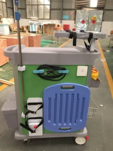 Medical Trolley Cart Hospital Nursing Medicine Storage Cart for Clinic Ward and Emergency Use