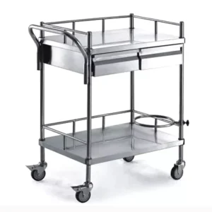 Medical Veterinary Nursing Medicine Cart Stainless Steel 2 Layers 3 Layers Hospital Clinic Surgical Instrument Mobile Trolley