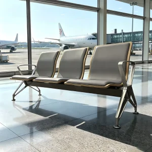 Medical Waiting Chair 3 Seater Hospital Bench Public Seating Stainless Steel for Clinic and Airport