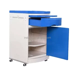 Medicine Bedside Cabinet Hospital Furniture With Overbed
