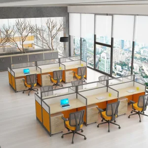 Meetco Modern Customizable Office Furniture Table Workstation Desk Call Center Partition Office Cubicle Workstation