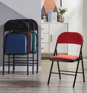 Meeting Room Foldable Leisure Chair for Bedroom Apartment Hotel and Villa PU Leather Office Chair