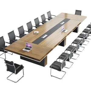 Meeting Room Multi person Conference Table Simple Modern Office Desk and Chair Combination Rectangular Training Table