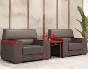 Meeting Room Office Sofa Single Reception Sofa Set Modern Design for Leader Visitor Sofa