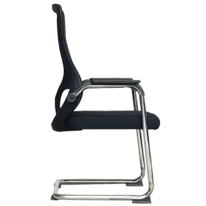 Meeting Visitor Fixed Bow Leg Mesh Training Office Chair Waiting Reception Chair Without Wheels