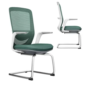 Meeting Visitor Waiting Reception Fixed Bow Leg Mesh Training Staff Office Chair Without Wheels