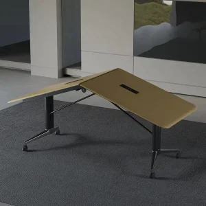 Mekia Solid Wood Modern Oblong Conference Table Eco Friendly Multi Functional Commercial Office Furniture