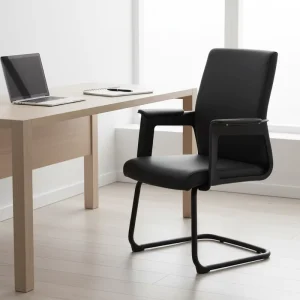 Mesh Conference Chair Modern Minimalism Iron Feet Commercial Use Comfortable Ergonomic Fixed Armrest Office Chair