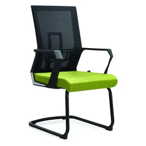 Mesh Office Chair No Wheels Breathable Fabric Luxury Executive Adjustable Height Modern Design High Elastic Fabric Home Office