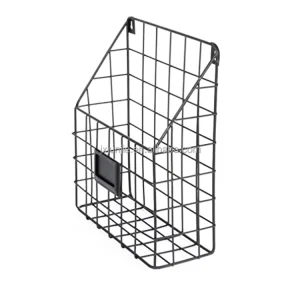 Mesh Wire Wall Mount Hanging File Holder Mail Organizer Document Storage Magazine Rack