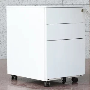 Metal 3 Drawer File Cabinet Steel Filing Cabinet for Office Storage Cabinet