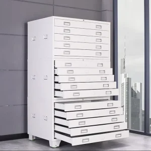 Metal A0 Paper Map Cabinet Plan 5 Drawers Steel A1 Paper File Drawing Storage Cabinet