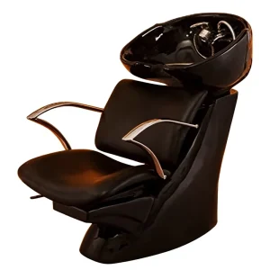 Metal Beauty Salon Barber Chair Shampoo Bed with Rotatable Armrests for Commercial Use