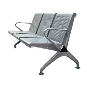 Metal Bench Row Hospital Reception 1 5 Seater Airport Waiting Chair Modern School Mall Durable & Easy Clean