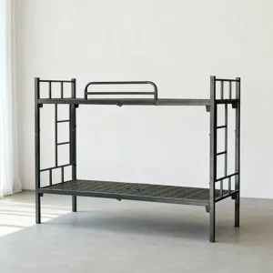 Metal Bunk Bed with Panels Heavy Duty Frame for Supportive Housing Facilities Camps Dormitories and Other Environments