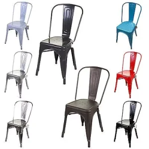 Metal Chair for Dining Room Industrial Metal Dining Chair