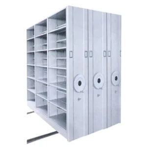 Metal Cold Roll Steel Filing Cabinets Mobile Shelving Bulk File Cabinet with Sliding Track for Hospital Library Office Storage