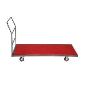 Metal Dolly for Folding Dining Table Iron Plain Trolley of Wedding Banquet Table
