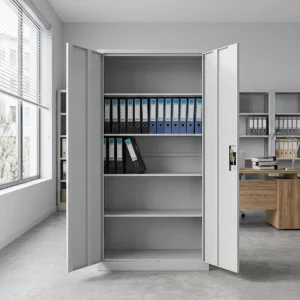Metal Double Swing Door Office Filing Cabinet Office Storage Cupboard Steel File Cabinet