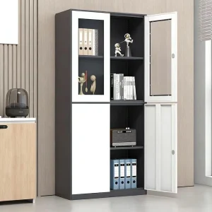 Metal File Cabinet Fireproof Iron File Storage Cabinet Office Cupboard Filing Cabinet Lockable Steel File Cabinet
