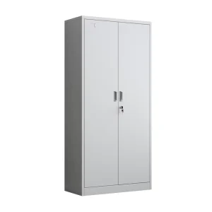 Metal Filing Cabinet with Lock Personal File Cabinet with Adjustable Shelves 2 Door Steel Structure Office Furniture for School