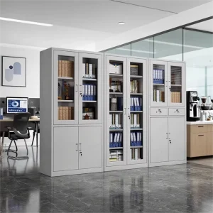 Metal Filing Cabinets Iron Filing Cabinet Office Steel Storage Cabinet 5 Tier Steel Office Cupboard with Adjustable Shelf