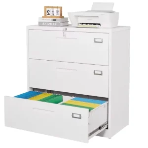 Metal Filing Cabinets for Home Office Steel Storage Wide File Cabinet File Cabinet with Lock