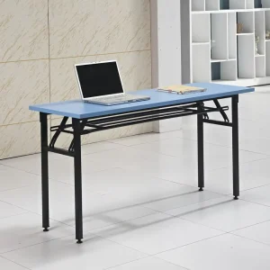 Metal Folding Conference Table with Melamine Tabletop Suitable for Training Conference Rooms and Hotel Restaurants