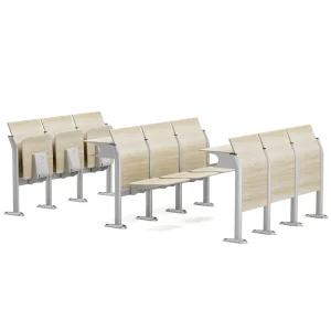 Metal Folding Step Chairs Customizable Modern Simplicity Tapered Leg Cross Back School Use Meeting Rooms Lecture Halls