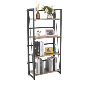 Metal Frame Home and office folding bookshelf and book shelves Home study room and Office